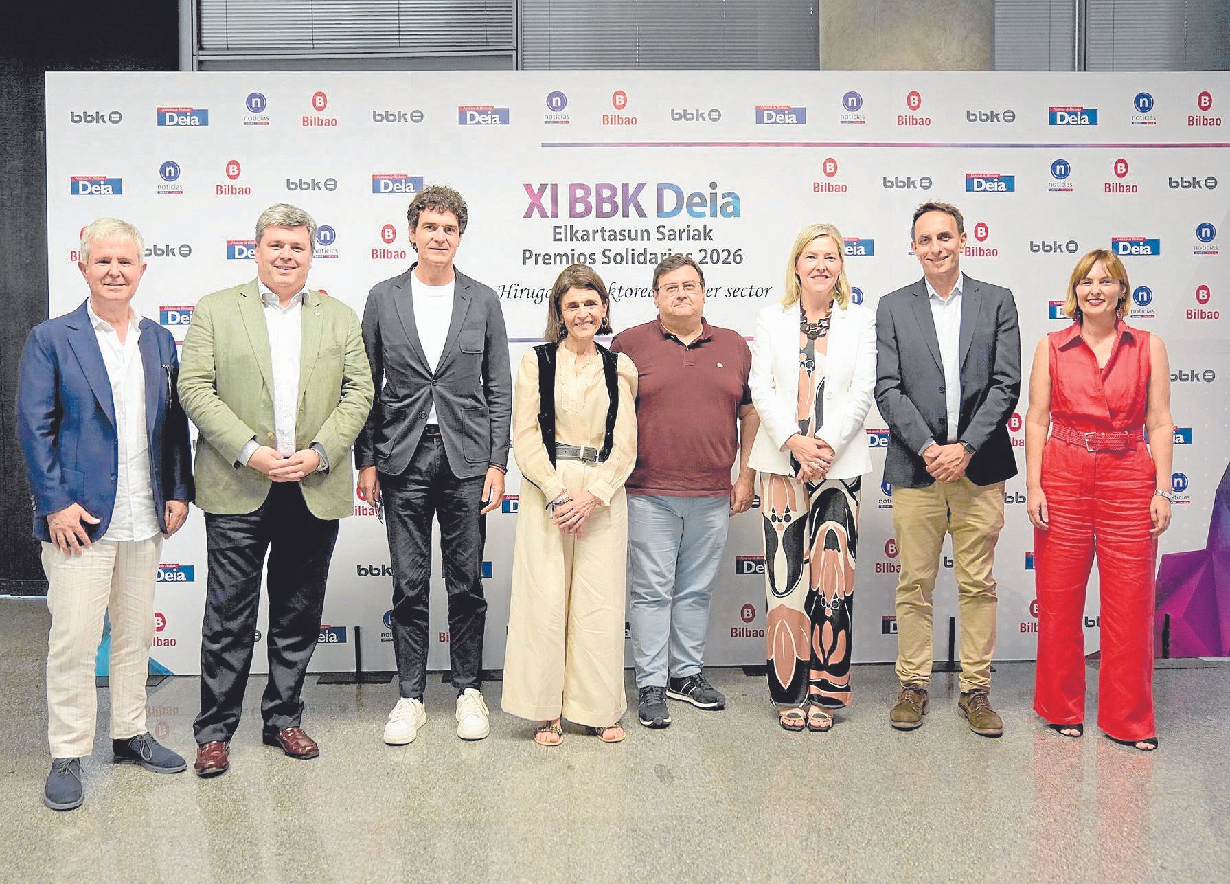 Representantes institucionales en el Photocall - Erakundeetako ordizkariak Photocallen