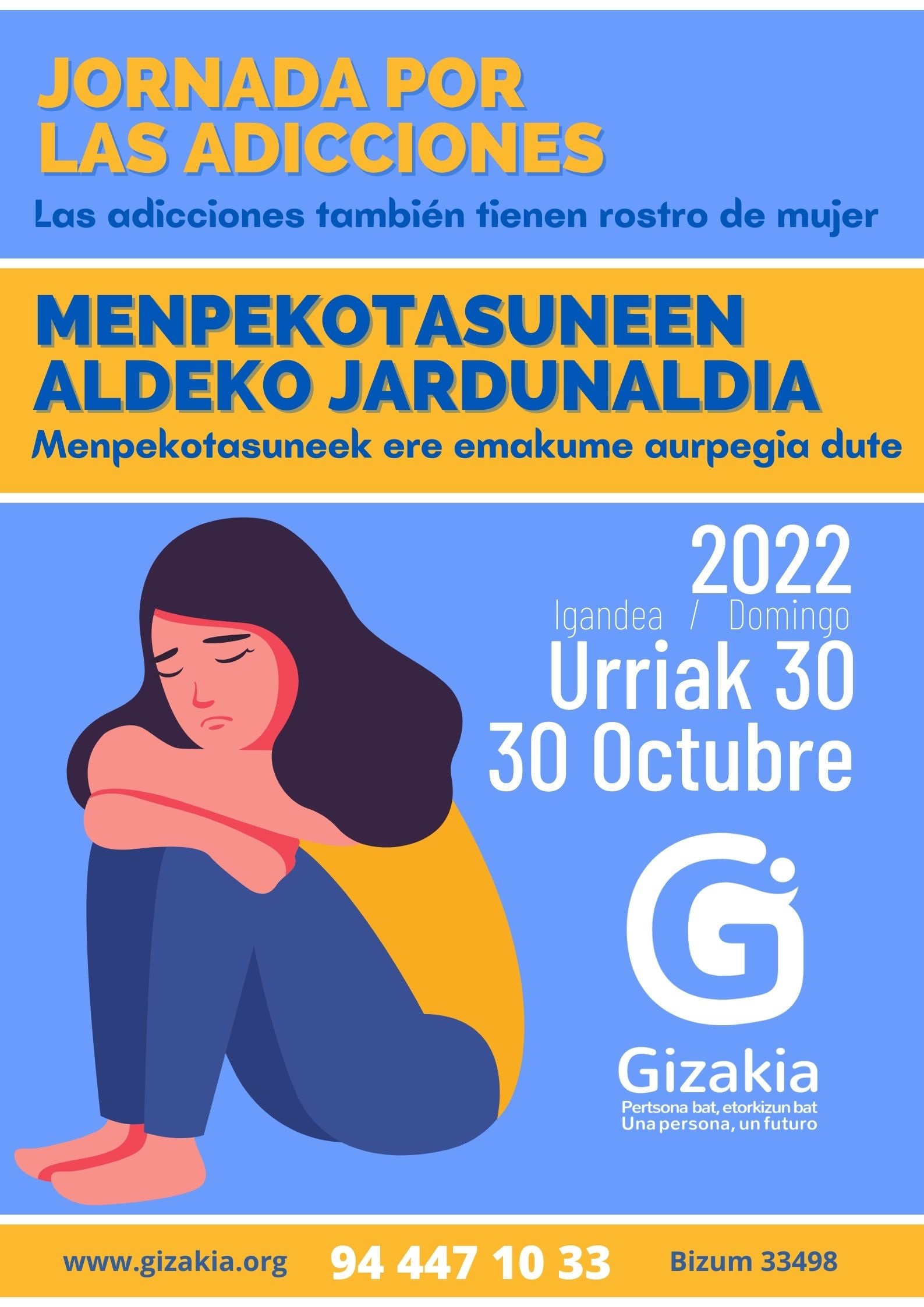 GIZAKIA - URRIAK 30. ADIKZIOEN ALDEKO JARDUNALDIA