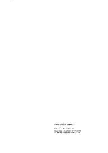 GIZAKIA Auditoría cuentas 2022