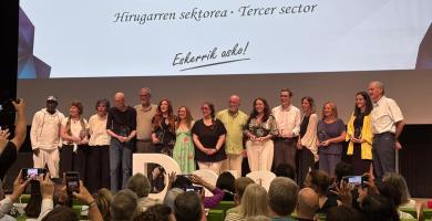 Imagen de las entidades premiadas - Saridun entitateen argazkia