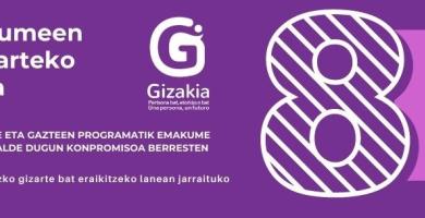 GIZAKIA - 8M. EMAKUMEEN NAZIOARTEKO EGUNAREN OSPAKIZUNA