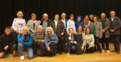 Gizakia - Marta Fernandez de Aguirre junto al grupo de ponentes de la Jornada